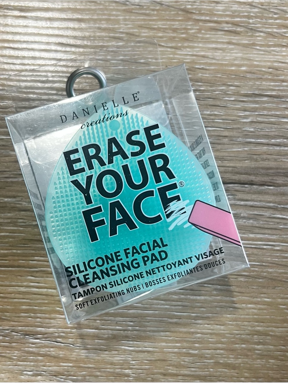 Danielle Creations Erase Your Face Silicone Facial Cleansing Pad - Teal